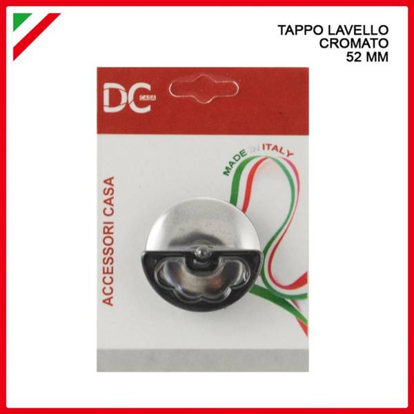 JUMBO TAPPO PER LAVELLO CROMATO D.52MM 