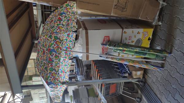 OMBRELLONE 100 COTONE MANICO FINO 