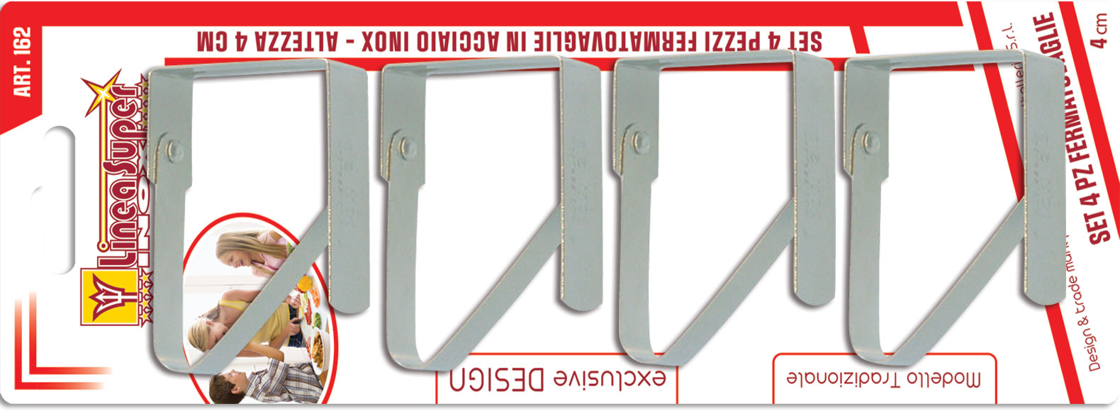 DE LUCA FERMATOVAGLIA 4PZ INOX