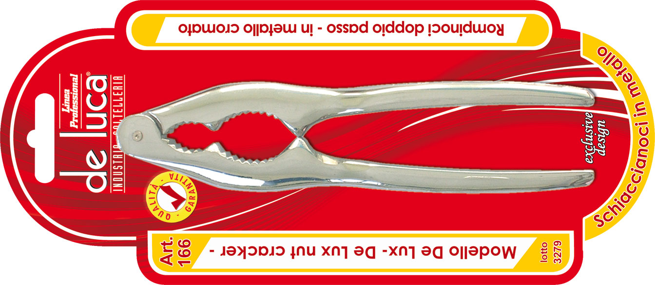 DE LUCA SCHIACCIANOCI ACCIAIO MOD. DE LU