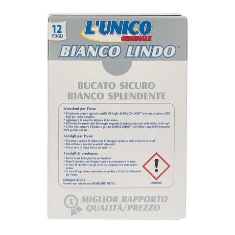 UNICO PANNO LAVATRICE BIANCO LINDO 12PZ - Infinity Home Store