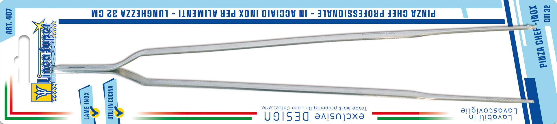 DE LUCA PINZA CHEF INOX 18/10