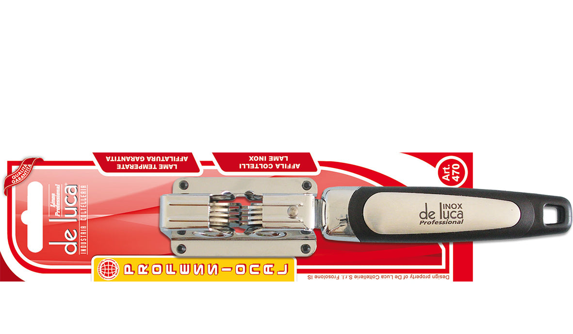 DE LUCA AFFILACOLTELLI INOX PROFESSIONAL