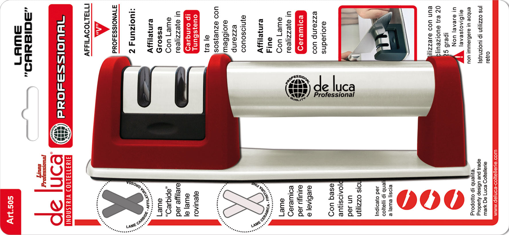 DE LUCA AFFILACOLTELLI PROFESSIONAL 2 FU
