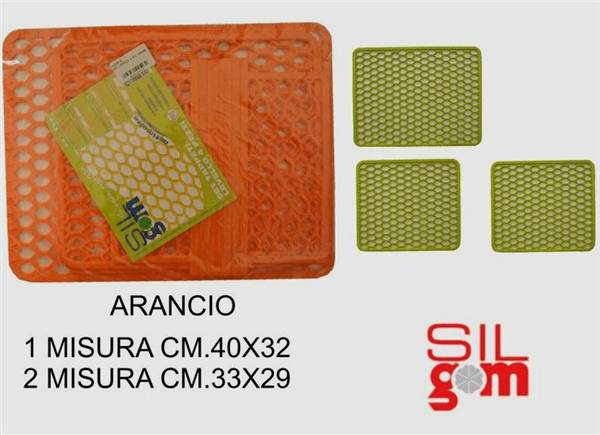 GRIMAS TAPPETO LAVELLO 3PZ. ARANCIO SPRI 