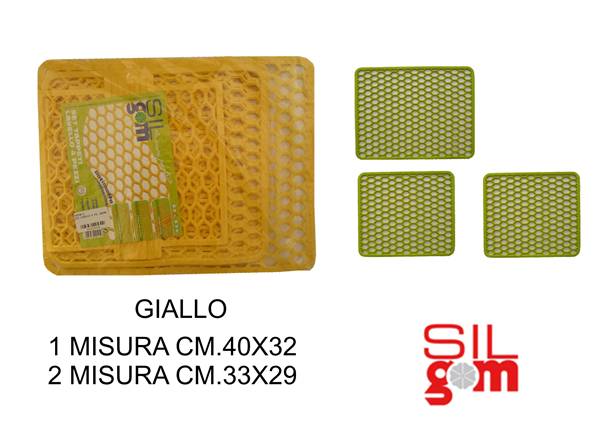 GRIMAS TAPPETO LAVELLO 3PZ. GIALLO OCRA 