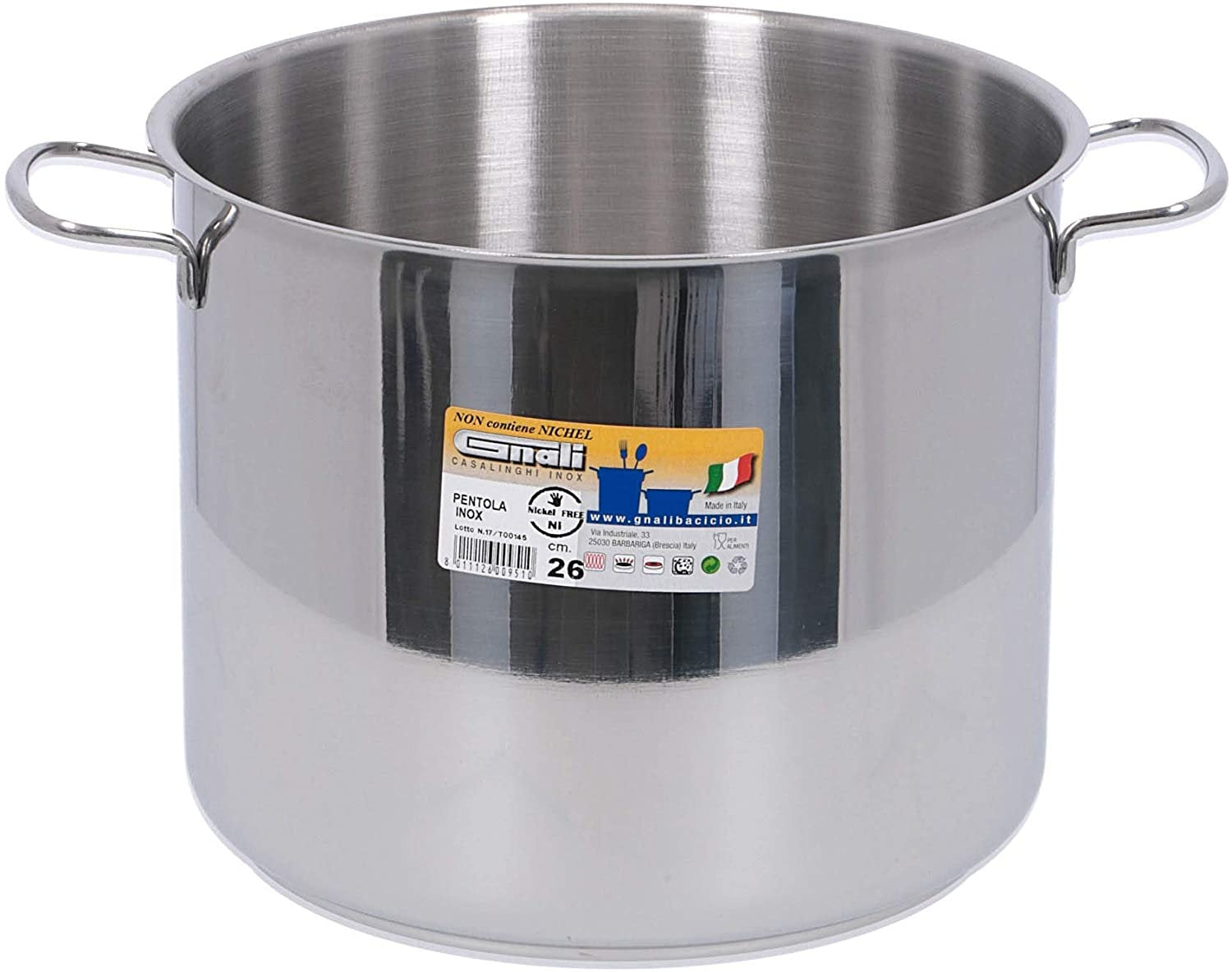 GNALI PENTOLA CM.26 INOX 18/C REALTERM
