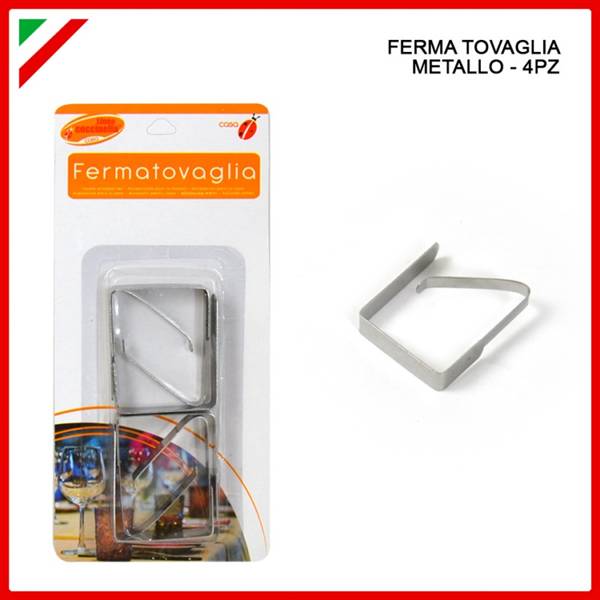 FERMATOVAGLIA METALLO 4PZ. 