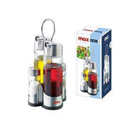 MAX ITALIA OLIERA 4 PZ. VETRO ACCIAIO 