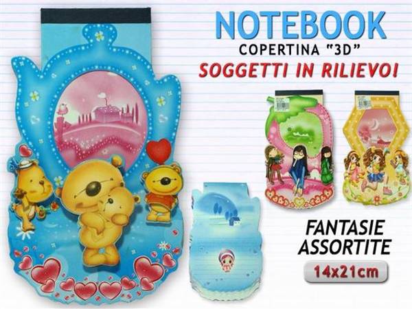 NOTEBOOK BAMBINA COLORI ASS. 