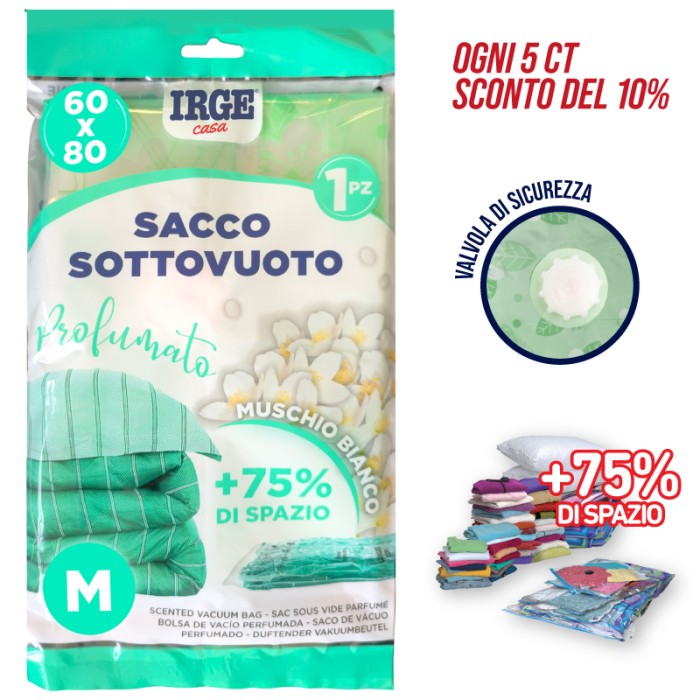 IRGE SACCO SOTTOVUOTO PROFUMATO 60X80