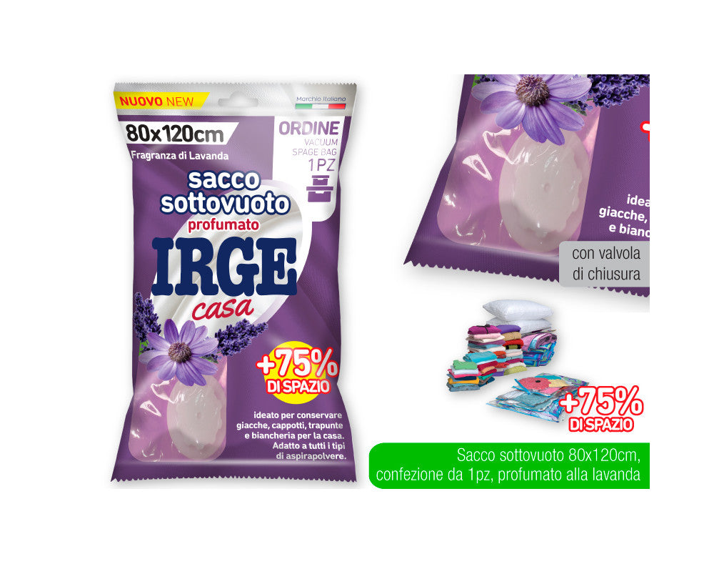 IRGE SACCO SOTTOVUOTO PROFUMATO 80X120