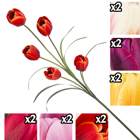 VEA TULIPANO 5 FIORI 96CM GIG17141