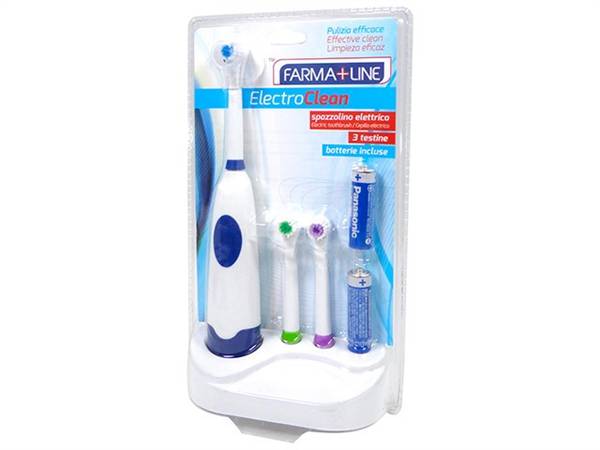 FARMALINE SPAZZOLINO ELETTRICO 3 TESTINE 
