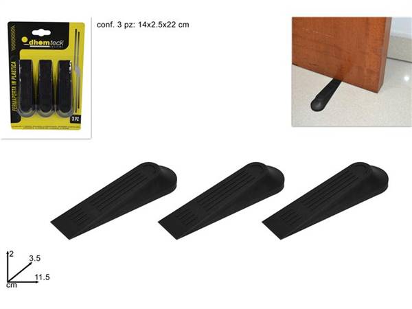 DUE ESSE FERMAPORTA PLASTICA 3PZ 