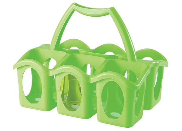 BRONZO PORTABOTTIGLIE 6 VANI PLASTICA 