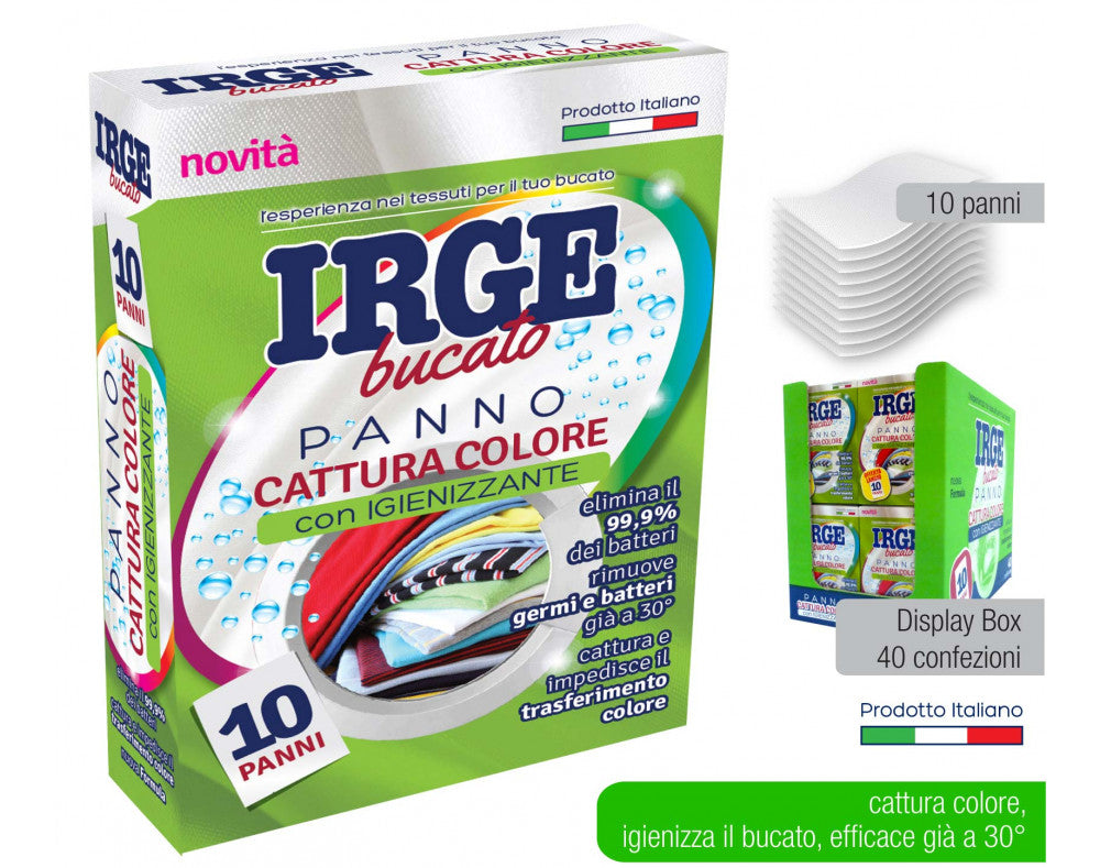 IRGE PANNO CATT. COLORE IGIENIZ. 10FOGLI