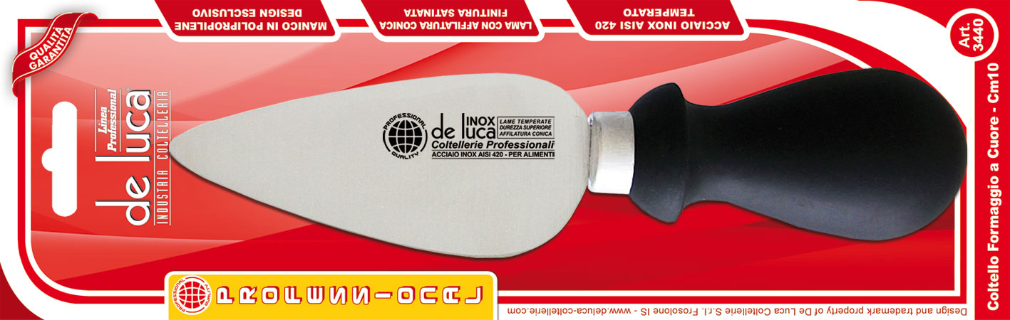 DE LUCA COLT. FORMAGGIO INOX CUORE CM.10 3440-10