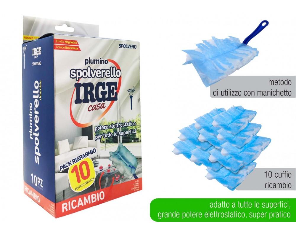 IRGE SPOLVERELLO CUFFIE RICAMBIO 10PZ.