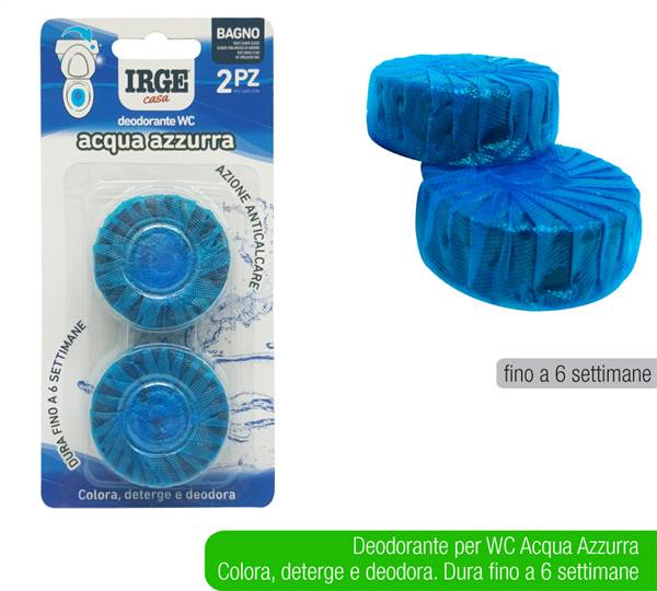 IRGE DEODORANTE ACQUA AZZURRA WC 2PZ. 