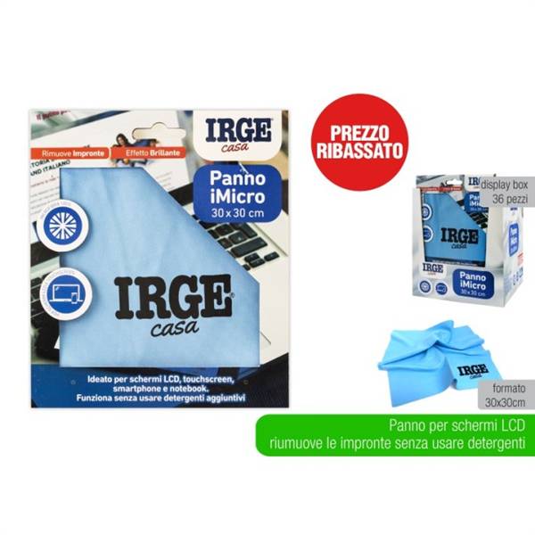 IRGE PANNO VETRI/SCHERM MICROFIBRA 30X30 