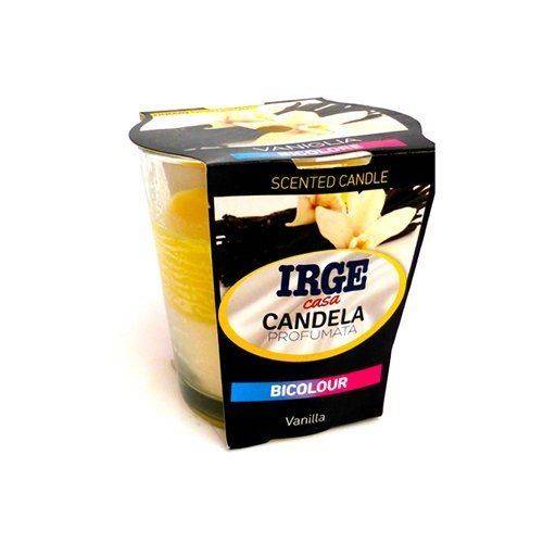 IRGE CANDELA BICOLORE BICCHIERE VETRO 