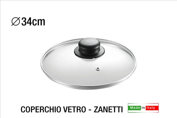 ZANETTI COPERCHIO VETRO CM.34 C/CRAVATTA