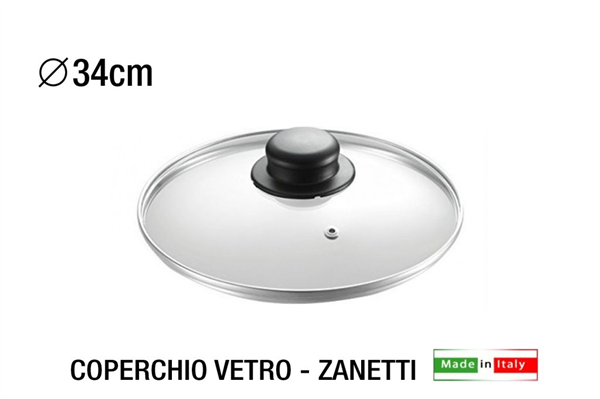 ZANETTI COPERCHIO VETRO CM.34 C/CRAVATTA