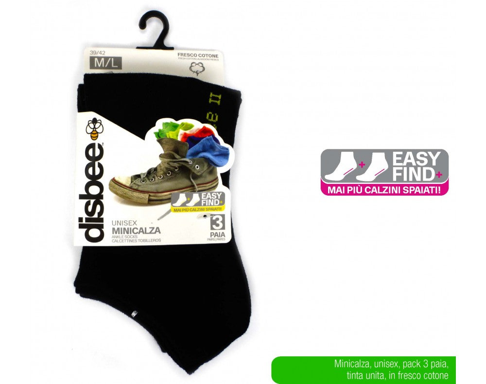 ATX MINICALZA 3PZ NERO M/L