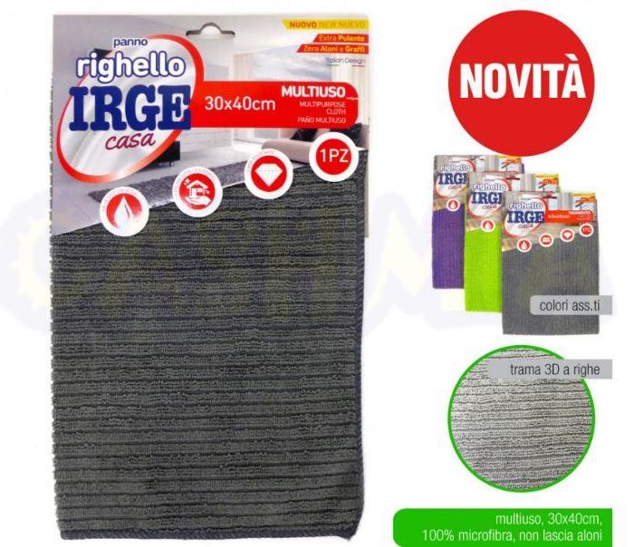 IRGE PANNO MICROFIBRA 30X40 RIGHELLO