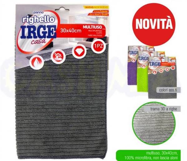 IRGE PANNO MICROFIBRA 30X40 RIGHELLO 