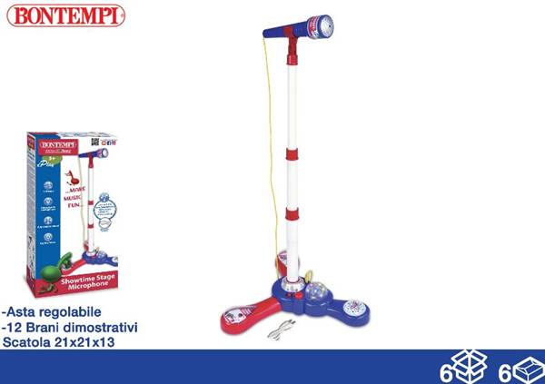 EOL BONTEMPI MICROFONO CON ASTA 86CM ASTA REGOLABILE