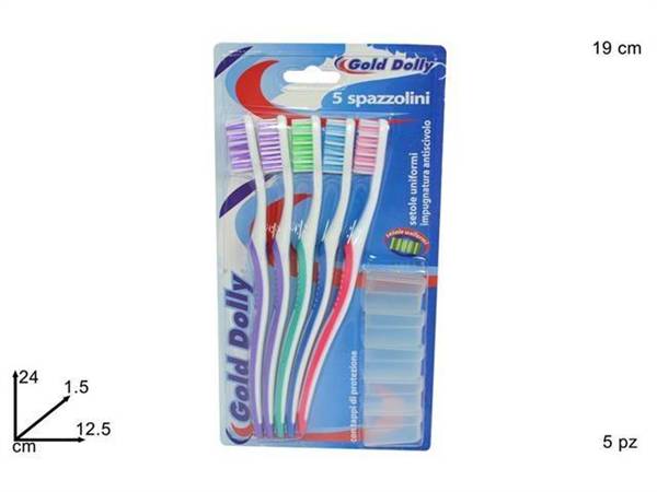 DUE ESSE SPAZZOLINO C/CAPP. SET 5PZ