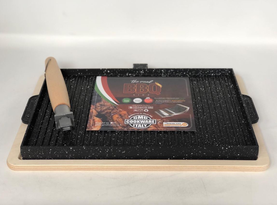 GMD GRILL PRESSOFUSO C/TAGLIERE 25X35