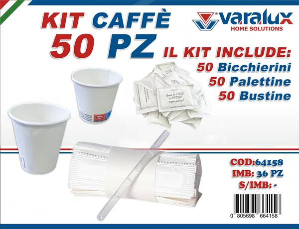 VARALUX KIT CAFFE 50PZ 