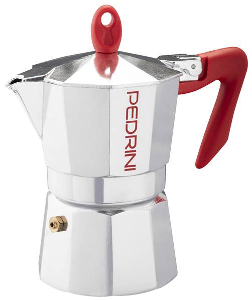 PEDRINI CAFFETTIERA 1TZ BRILLANT ROSSA 