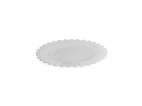MPM VASSOIO TONDO TRINATO BIANCO CM.30 