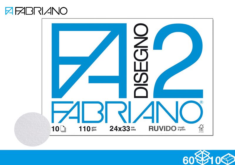 FABRIANO ALBUM F2 10FF 24X33 RUVIDO