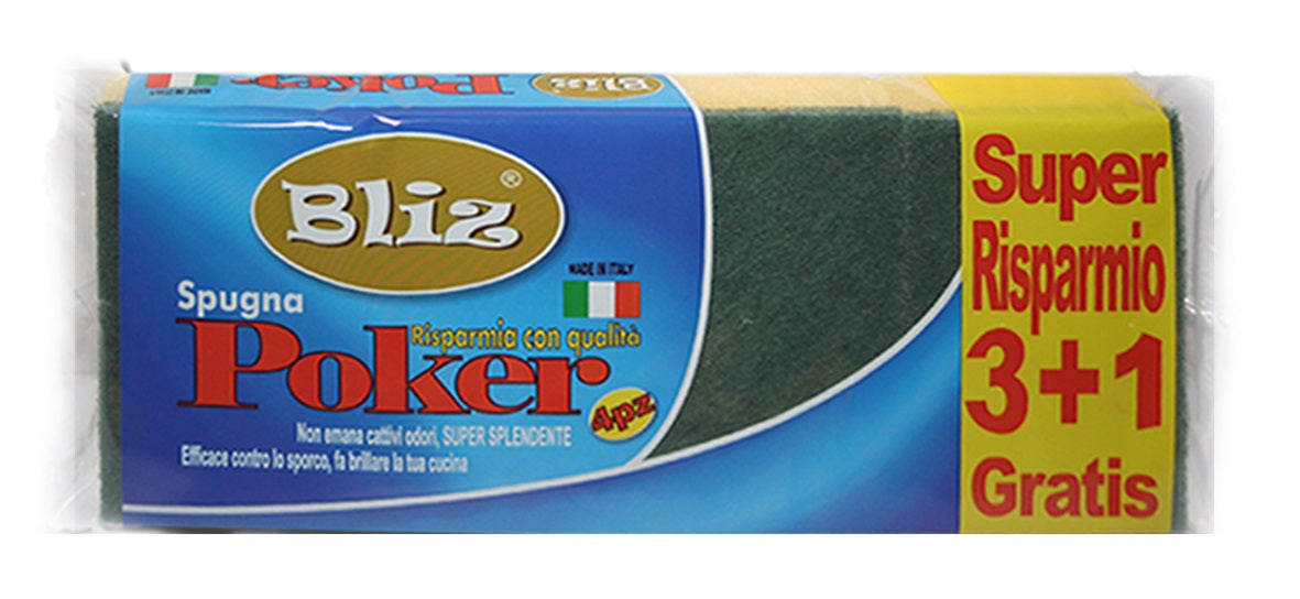 EASYBRILL SPUGNA POKER 4PZ.