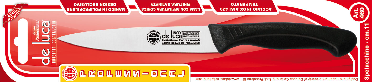 DE LUCA COLT. SPELUCCHINO CM.11 INOX PRO