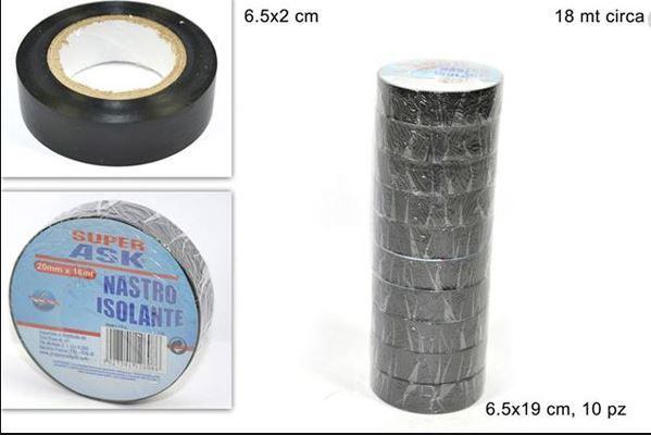 DUE ESSE NASTRO ISOLANTE 18MT. NERO