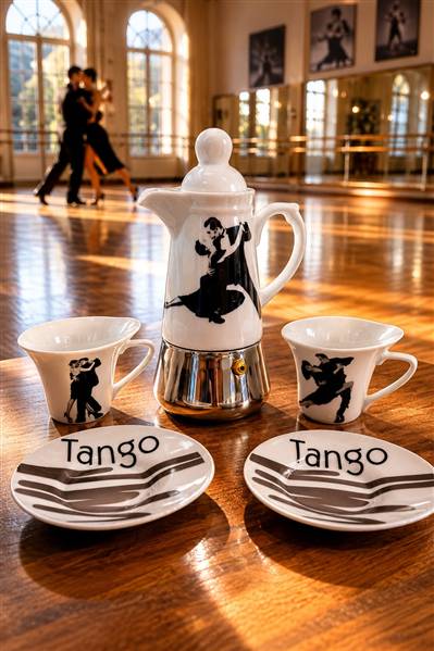 TANGO CAFFETTIERA 2TZ CON 2TAZZINE+PIATT 