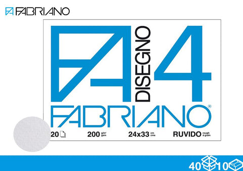 Fabriano Blocco F4 20ff 24x33 Ruvido