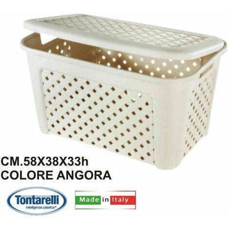 CESTA P.BIANCHERIA+COPERCHIO "ARIANNA" 