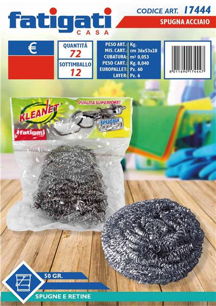 FATIGATI SPUGNA ACCIAIO 50GR. 