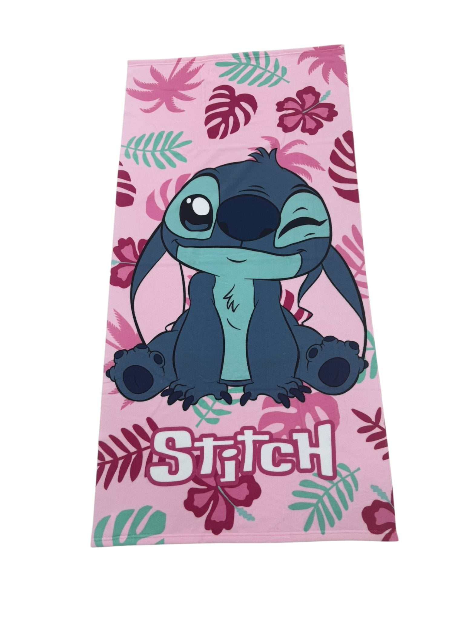 DISNEY TELO MARE STITCH ROSA