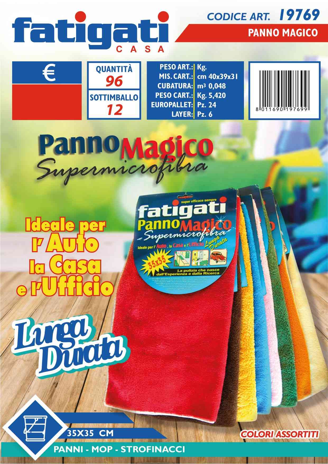 FATIGATI PANNO MICROFIBRA MAGICO 35X35