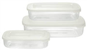 TONTARELLI SET 3 FRIGO BOX RETTANGOLARE CON COPERCHIO BIANCO 3/1.88/0.93L