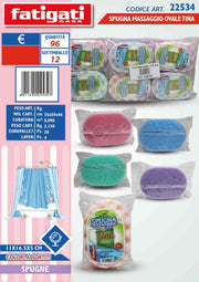 FATIGATI SPUGNA MASSAGGIO OVALE TINA