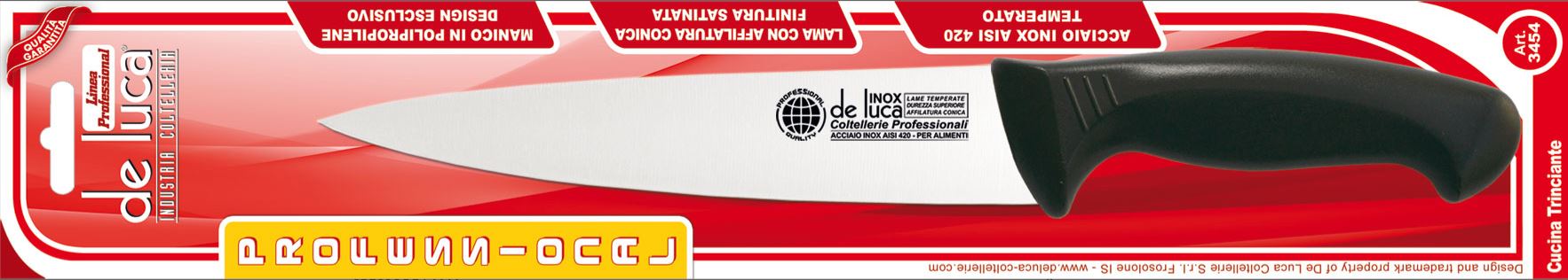 DE LUCA COLT. CUCINA INOX CM.20